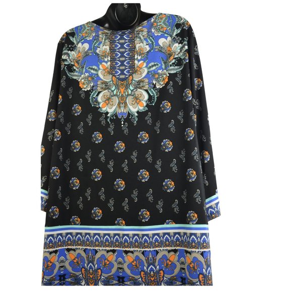 Alfani XL Stretch Multi-Colored Print Tunic "Very Nice!" - Picture 3 of 9